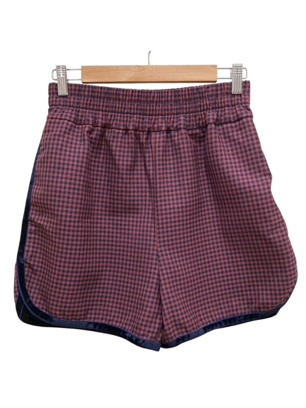 Fendi Gingham Check Shorts 36 Navy